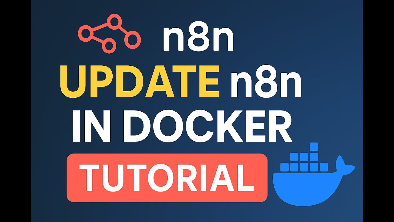🔥 How to Install & Update n8n Using Docker (Keep Workflows Safe!) | n8n Tutorial for Beginners