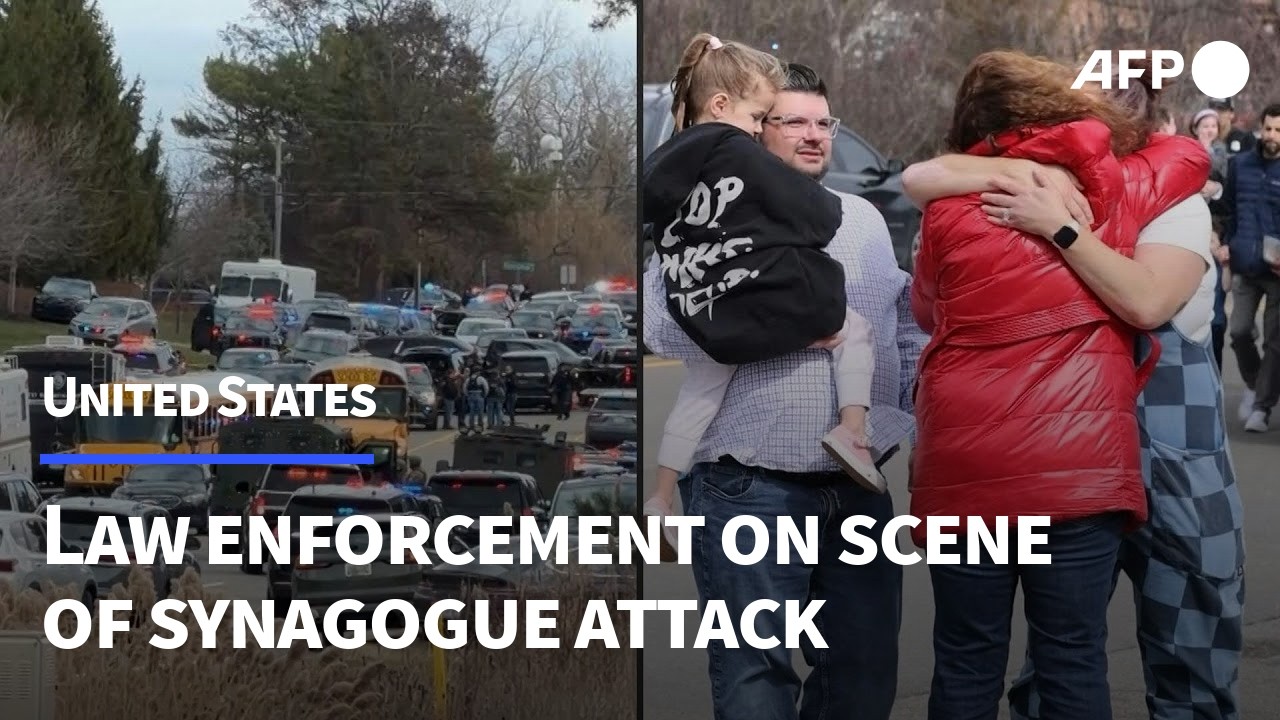 Law enforcement on scene near Michigan synagogue attack | AFP