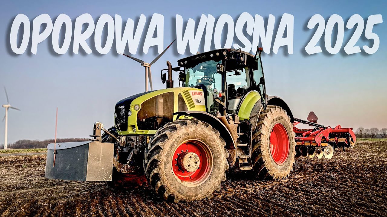 Wiosna2025 Uprawa Oraz Siew Kukurydzy na 4 Traktory CLAAS 2xFENDT oraz MasseyFerguson/Nowe Siewniki