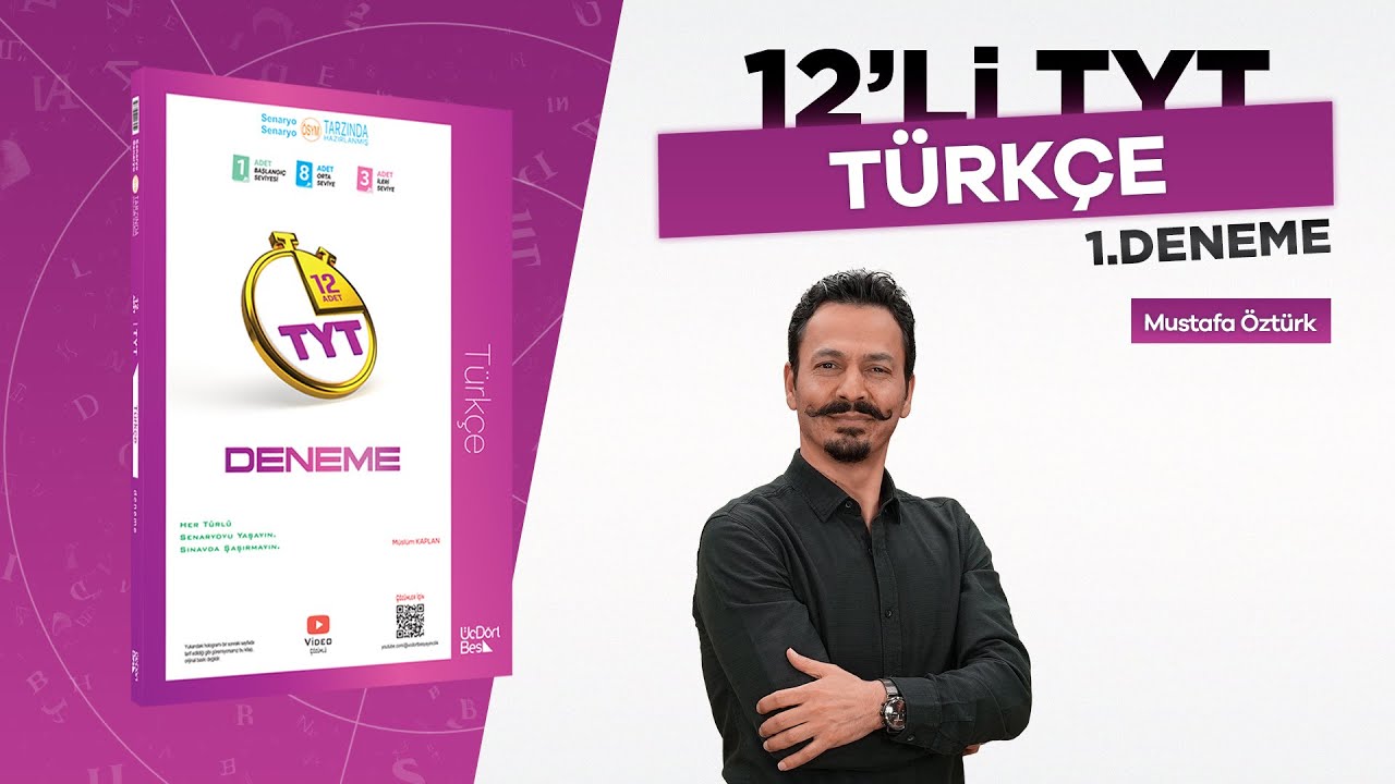 &Uuml;&Ccedil;D&Ouml;RTBEŞ YAYINLARI TYT 12'Lİ T&Uuml;RK&Ccedil;E DENEMESİ - 1