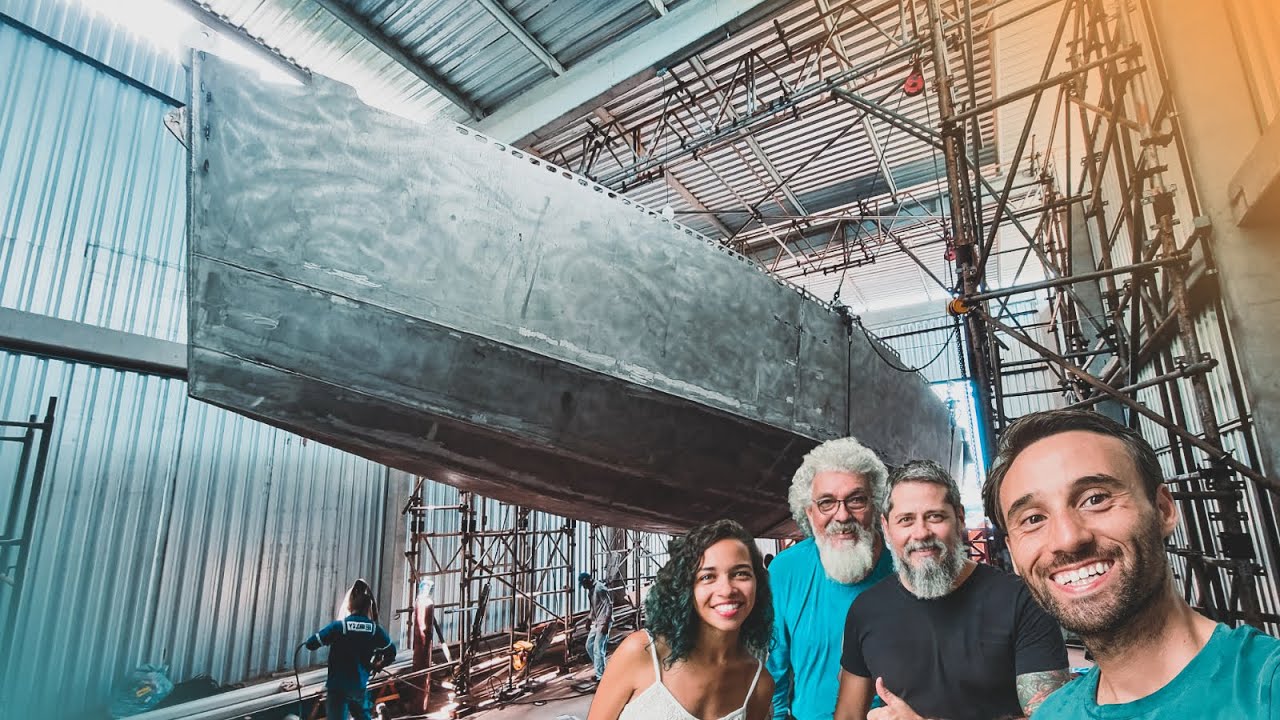 Veleiro de alumínio na Bahia | Polar 44 em construção | 210