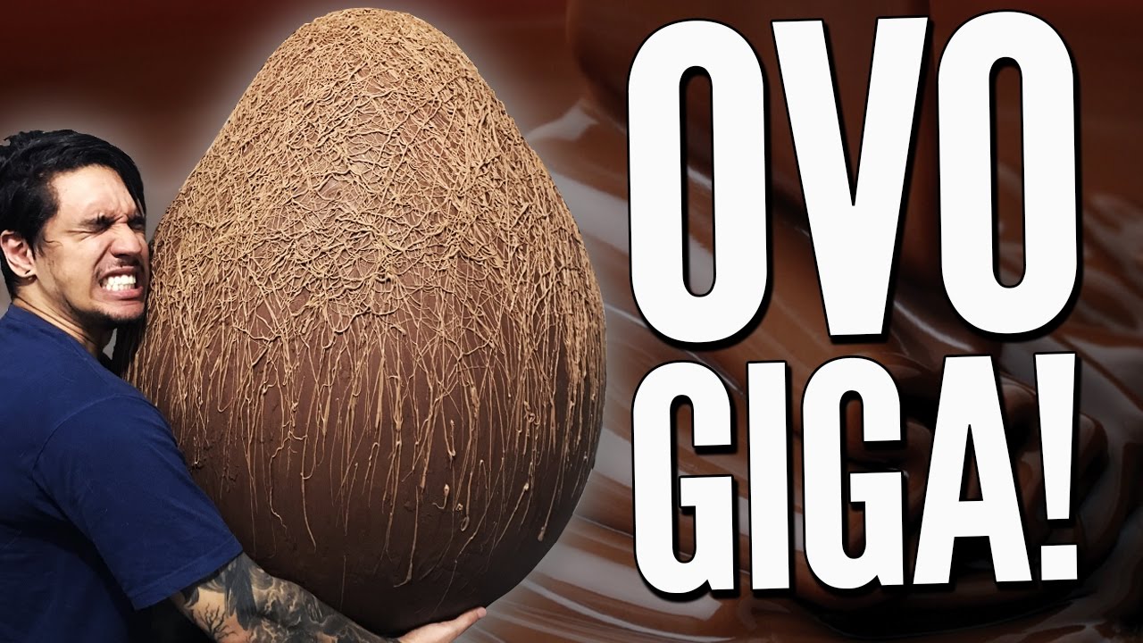 OVO DE PÁSCOA GIGANTE MONSTRUOSO quase IMPOSSÍVEL DE FAZER!