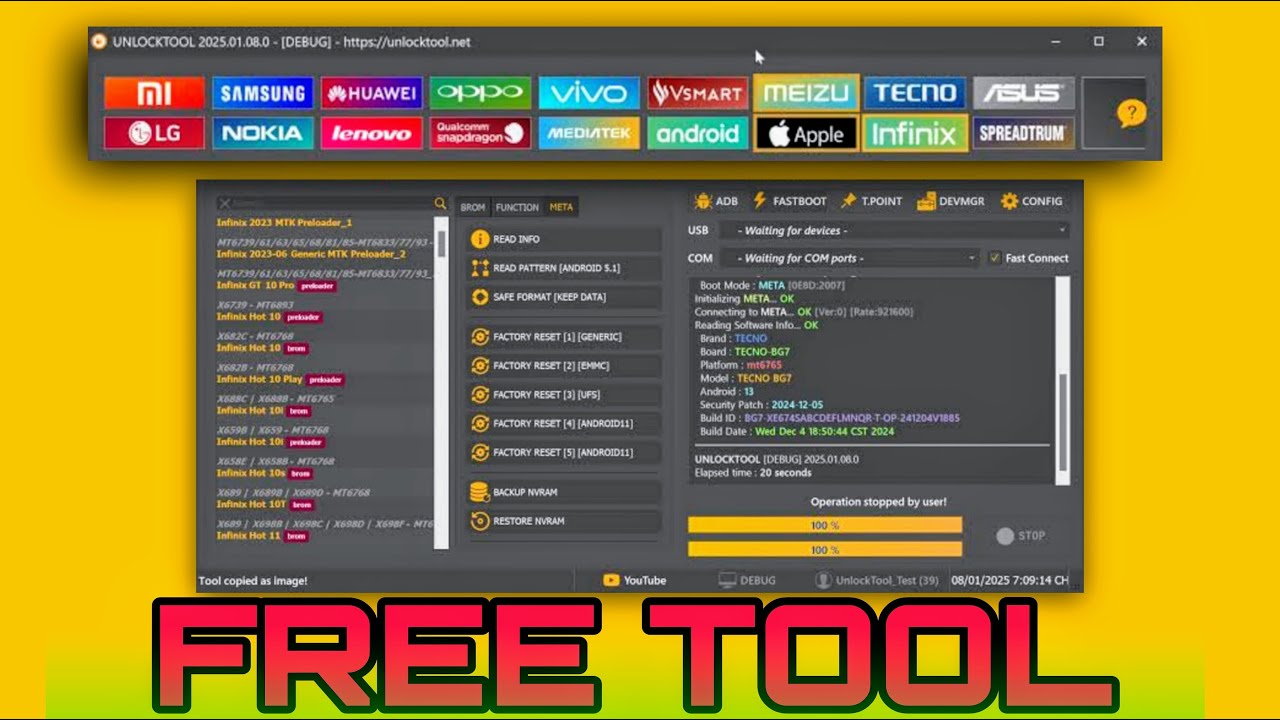 Free UnlockTool TFT Tool 2025 | IMEI Repair & Phone Unlock Guide