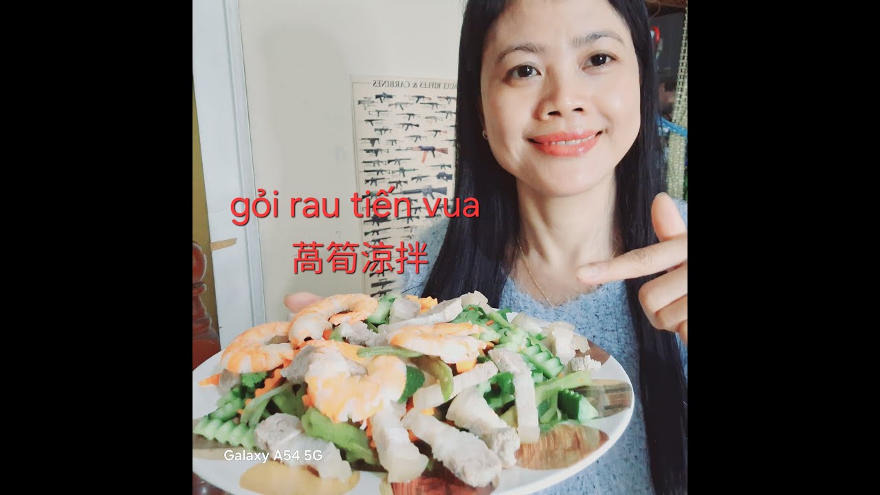 萵筍乾做涼拌越式方式  cách làm gỏi rau tiến vua đơn giản  và ngon , cuối tuần có gì vui \TV ĐÀI L