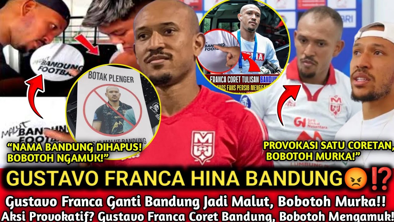 PROVOKASI TERBUKA⁉️ GUSTAVO FRANCA GANTI BANDUNG JADI MALUT! BIKIN BOBOTOH NGAMUK😡‼️