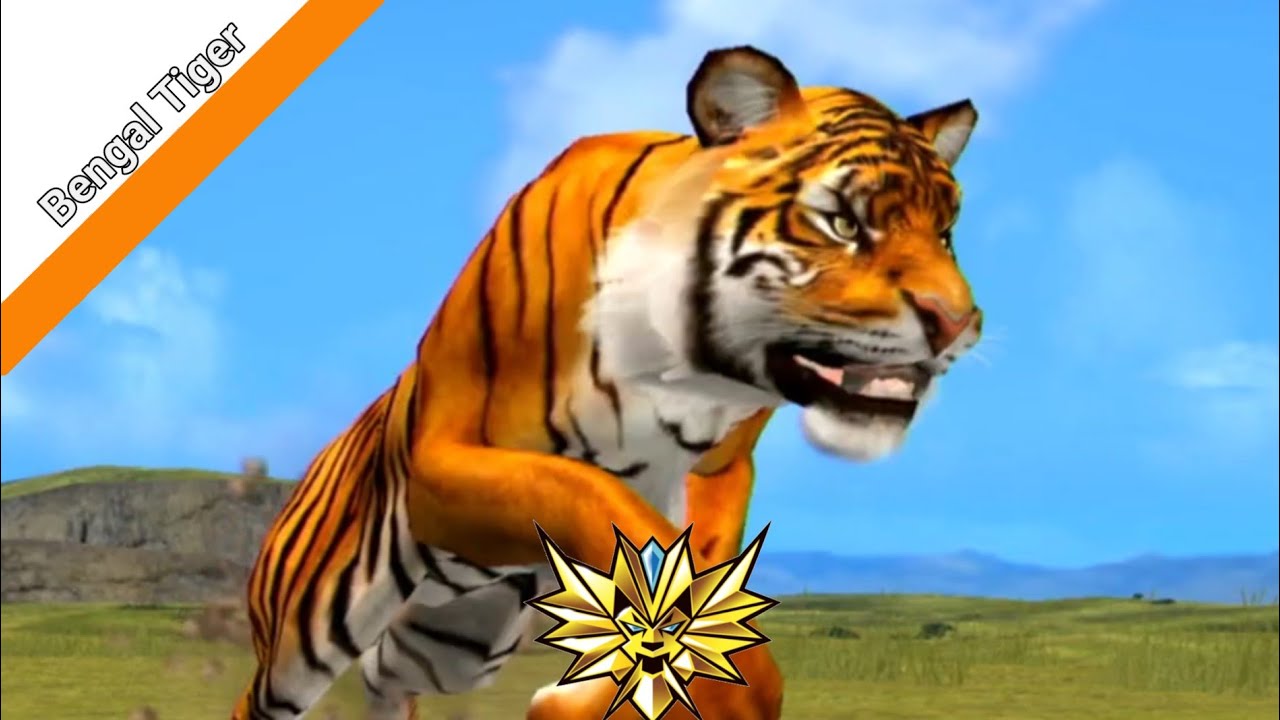 Геймплей Bengal Tiger. Strong animal kaiser max4 | Hyakuju Taisen Great Animal Kaiser (геймплей з...