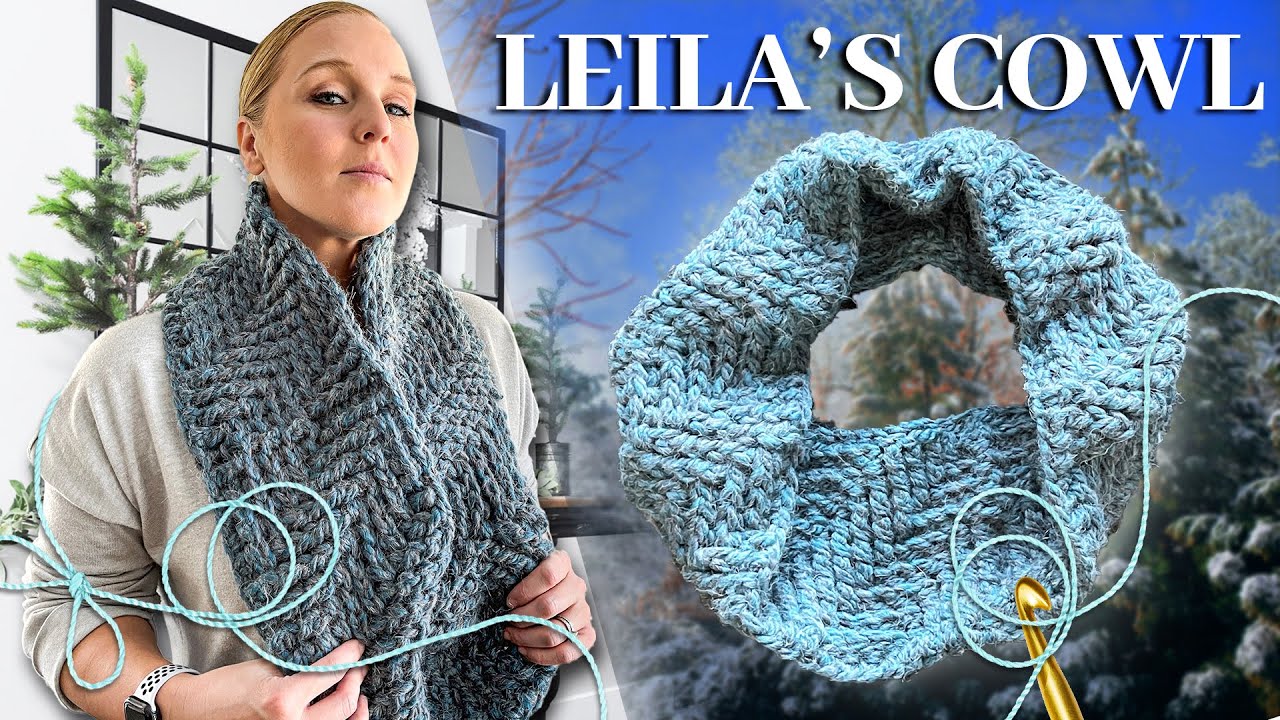 How to Crochet Lelia's Cowl [Step-By-Step Crochet Tutorial]