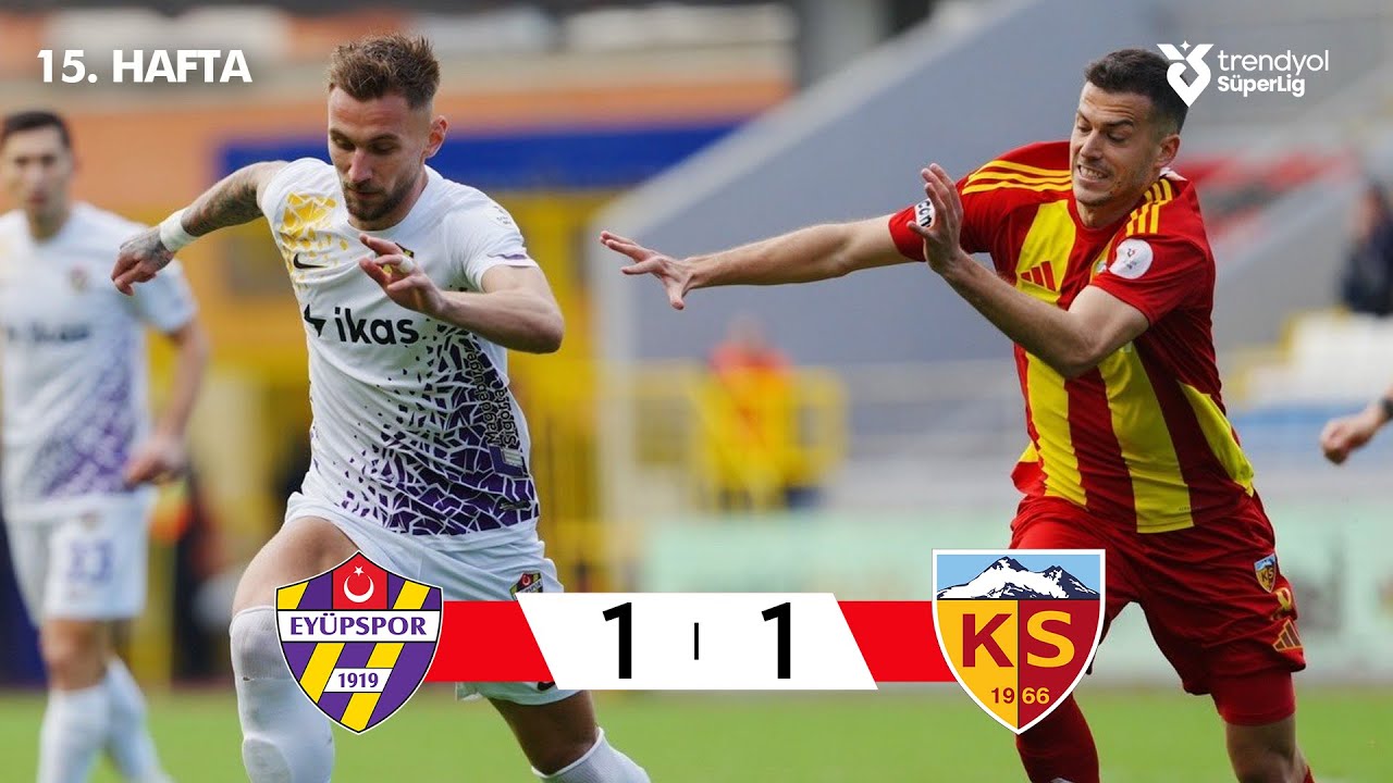 Ey&uuml;pspor (1-1) Kayserispor - Highlights/&Ouml;zet | Trendyol S&uuml;per Lig - 2025/26