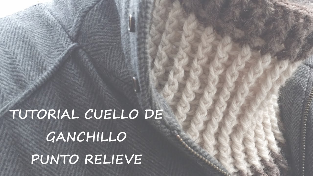 Cuello de lana a ganchillo ( crochet )