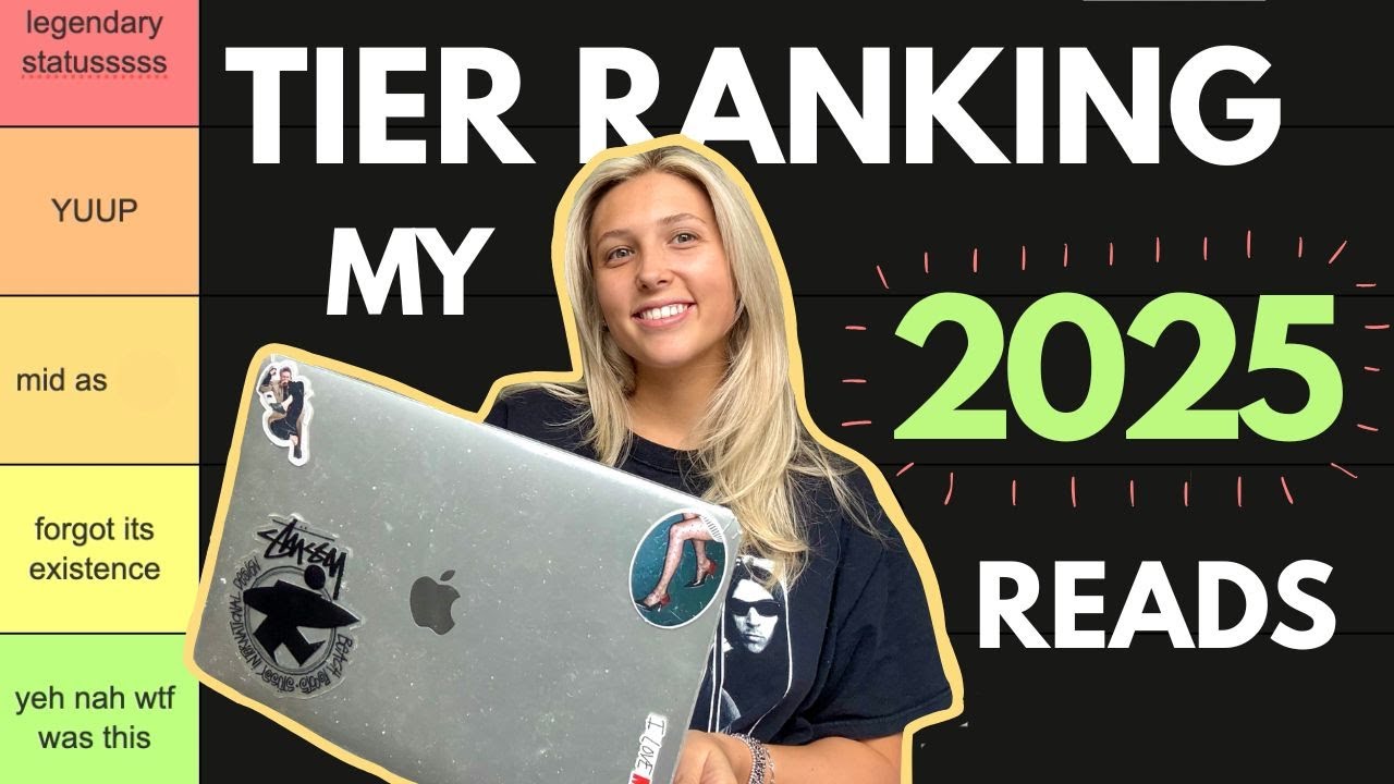 Tier ranking all the books I read in 2025!