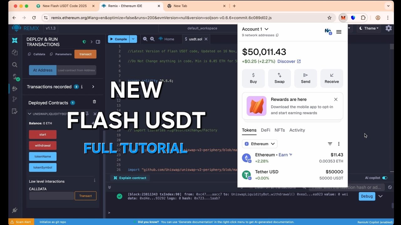 🔥 HOW TO CREATE FLASH USDT | NEW FLASH USDT 2025