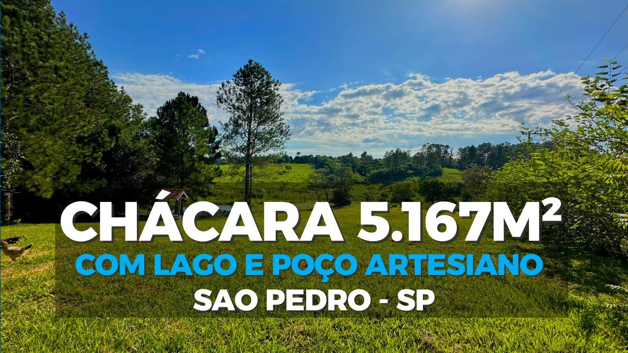 CHÁCARA 5.167M2 COM LAGO E POÇO ARTESIANO POR R$ 350 MIL  *VENDIDA* #interiordesp