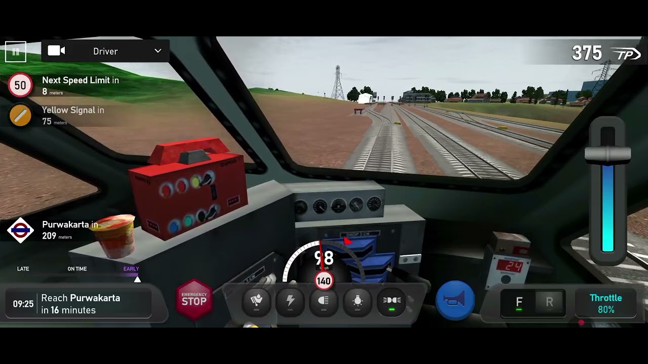 Dinas KA Manahan Digame Indonesian Train Simulator