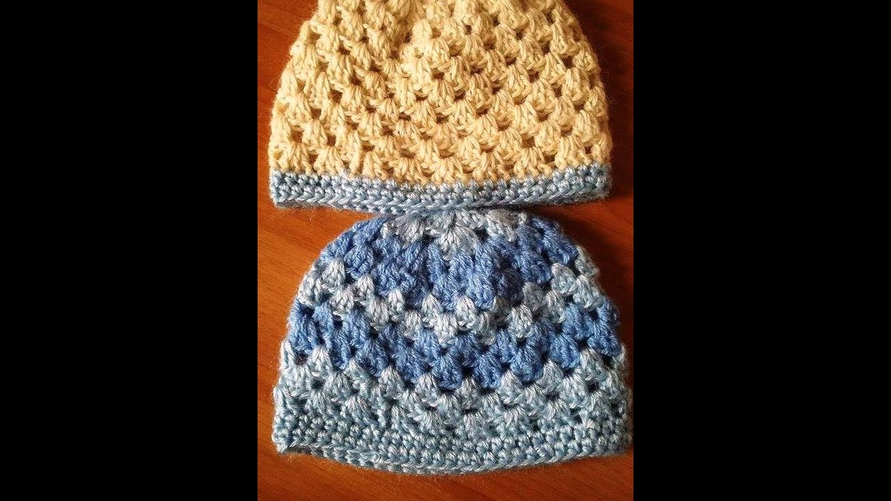 crochet bonnet granny bebe