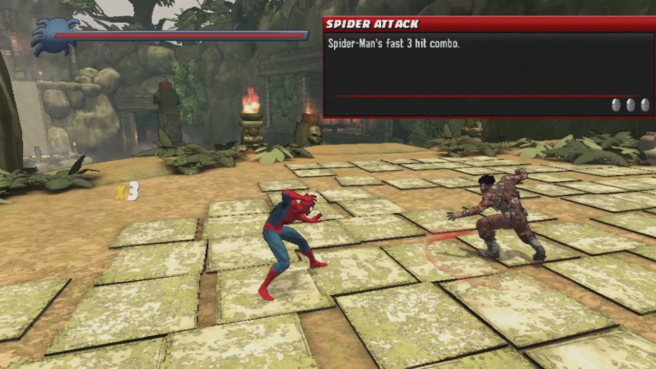 COMBAT UPGRADES (FULL SCREEN). SPIDER-MAN: SHATTERED DIMENSIONS