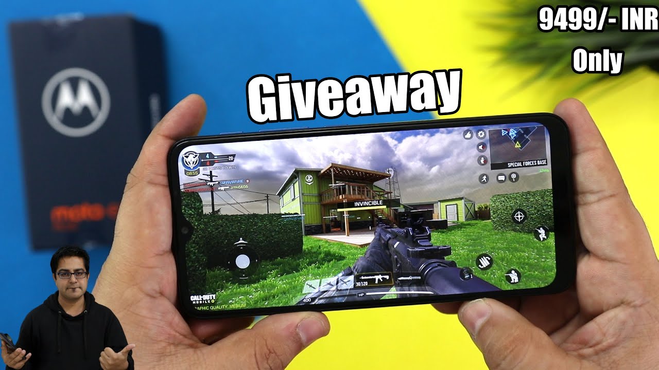 Moto E7 Plus Gaming Experience,Unboxing & Giveaway