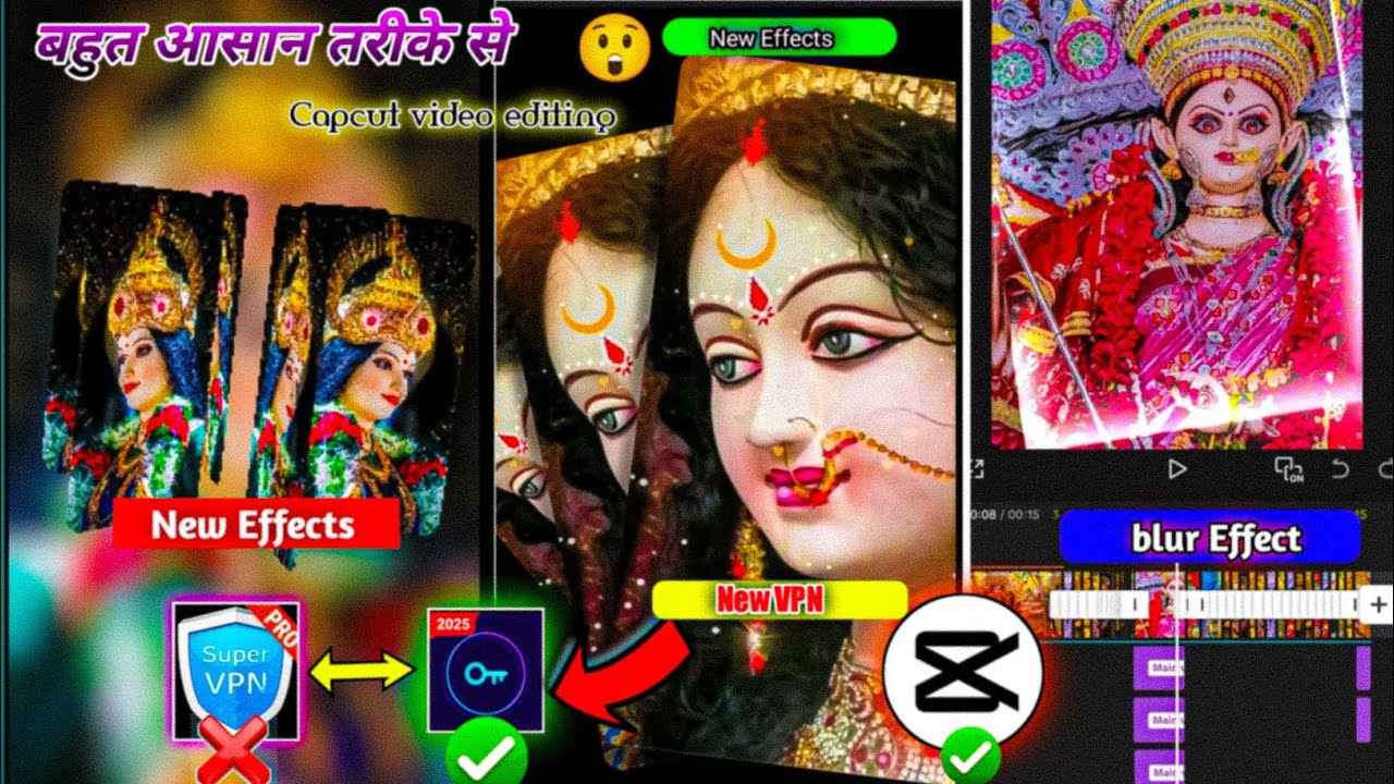 Happy Navratri Status Video Editing In Capcut | New Durga Puja Status Video Editing In Capcut