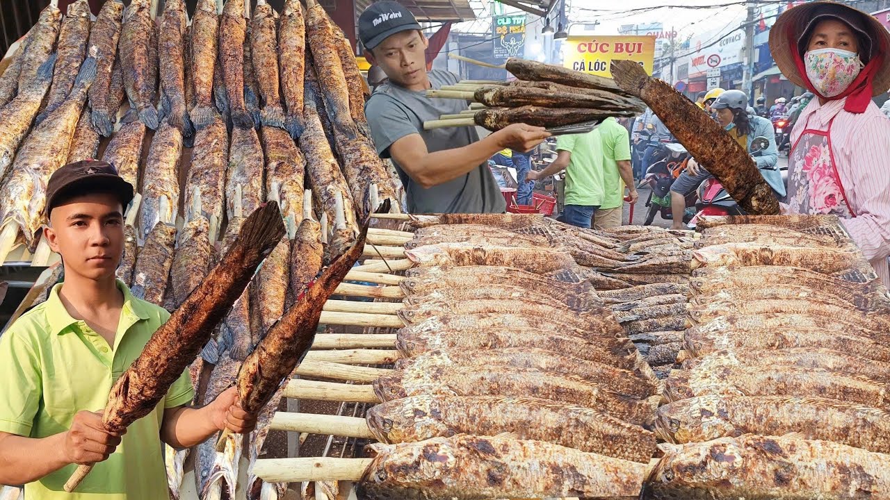 Cận Cảnh PHỐ CÁ LÓC NƯỚNG MÍA 200K Tặng RAU RỪNG Ăn Kèm Rộn Ràng Trước Ngày VÍA THẦN TÀI Ở SG 2026