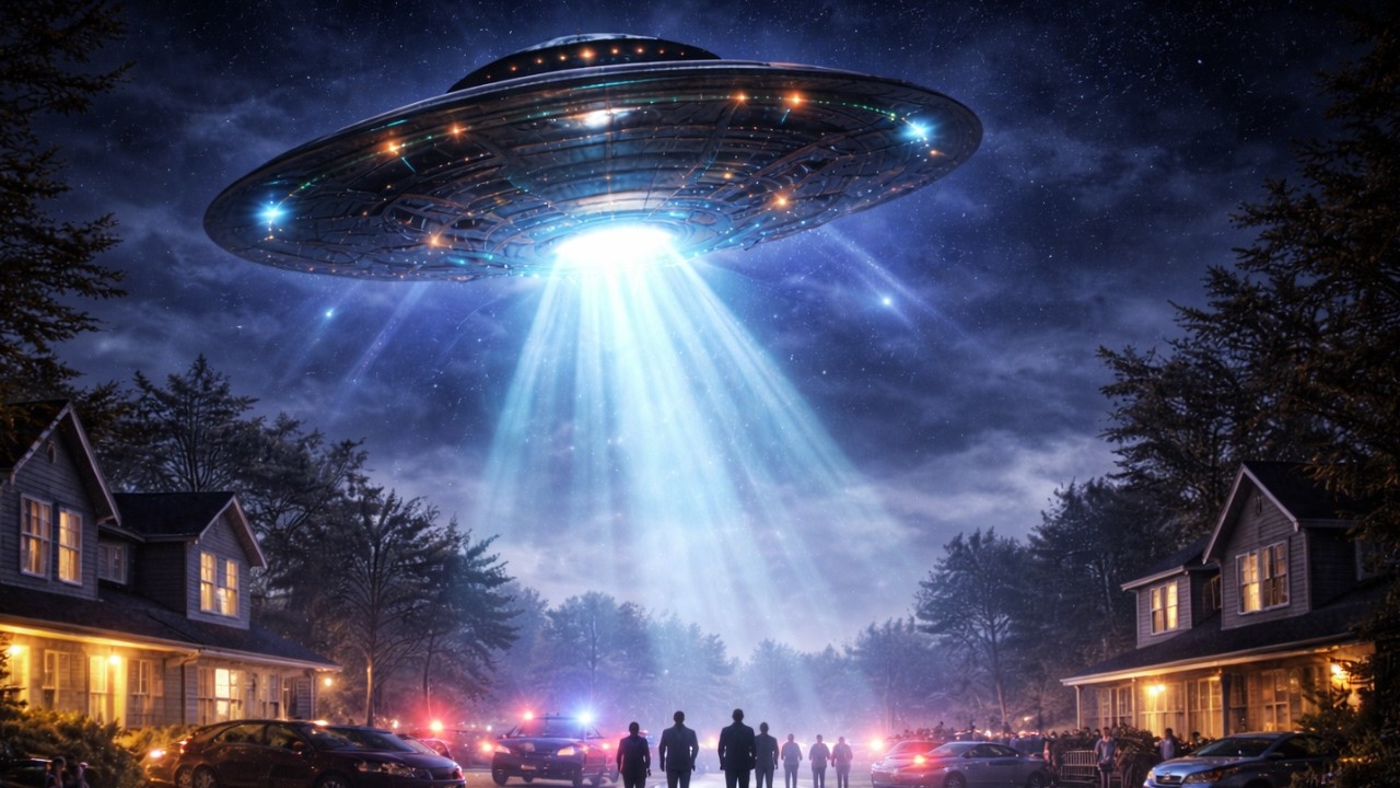  UFO Extraterrestrial - Dark  Night Ambient -Sci-Fi Interstellar Cosmic Journey