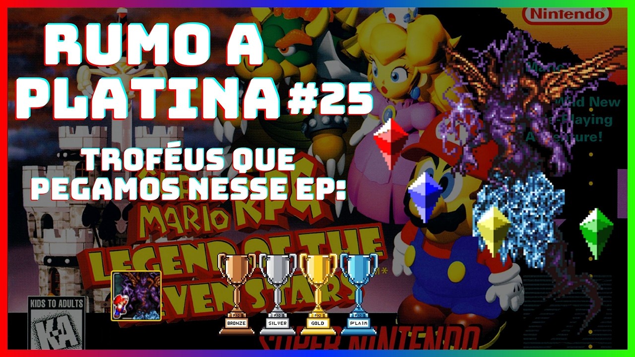 Super Mario RPG (SNES) #25 - Guia de Platina (Retroach/RetroAchievements) - Culex (Final Fantasy)