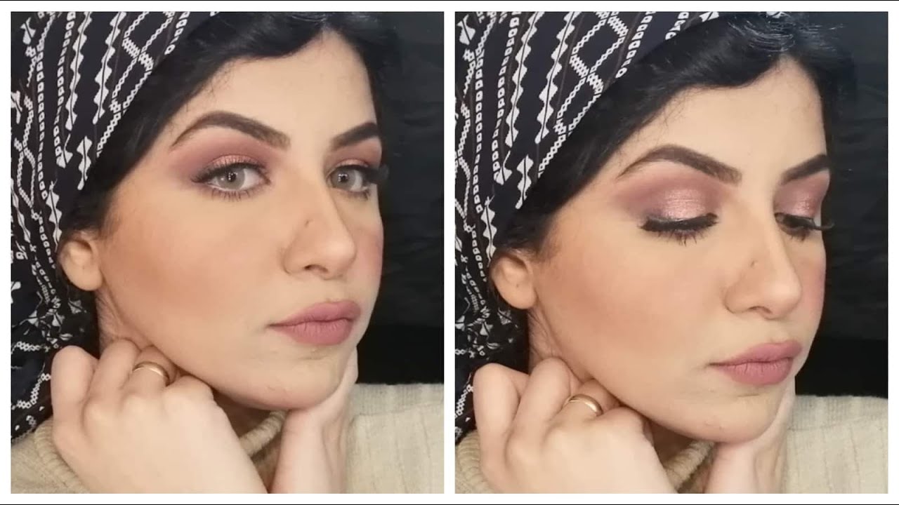 مكياج كامل بمنتجات صيني (mn\might cinema\prettywomen)ورأي فيها