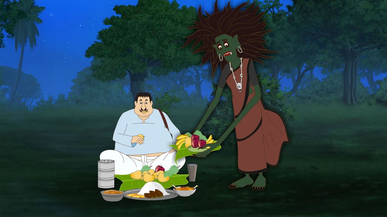 भूतों की भूख और कैलाश || Funny Hindi Comedy Story || New Animated Kahani 2025