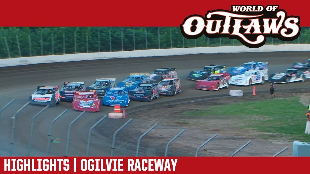 World of Outlaws Craftsman Late Models Ogilvie Raceway July 14, 2018 | HIGHLIGHTS
