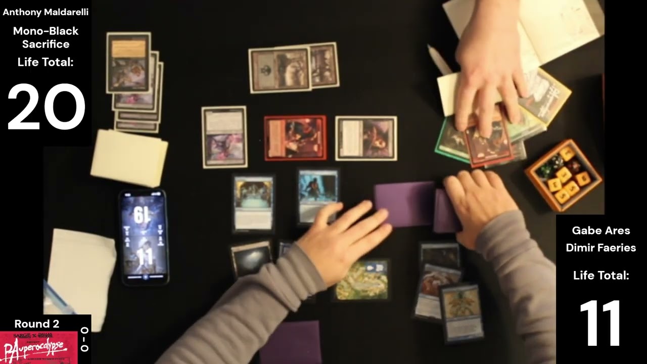Pauperocalypse Round 2: Mono-Black Sacrifice vs. Dimir Faeries