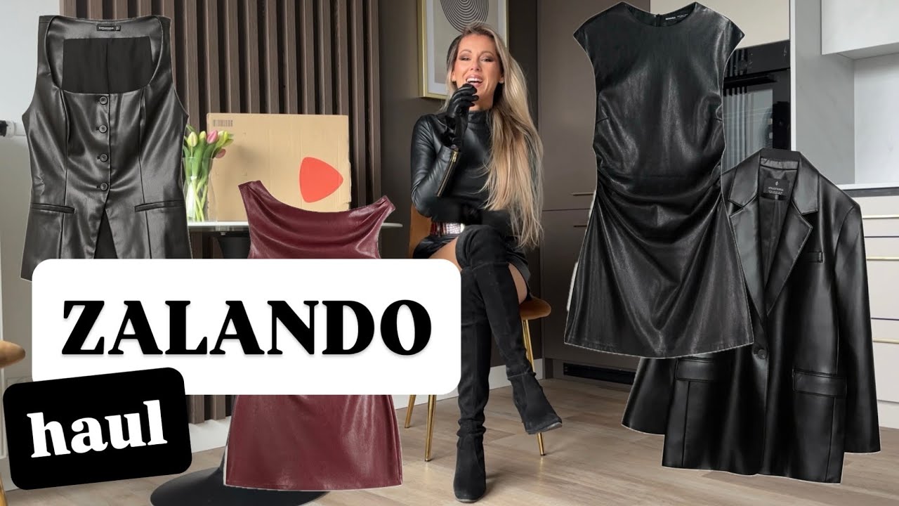 Shopping Spree! 200€ Leather Haul from Zalando 🖤 Try-On | Vlogmas Day 4