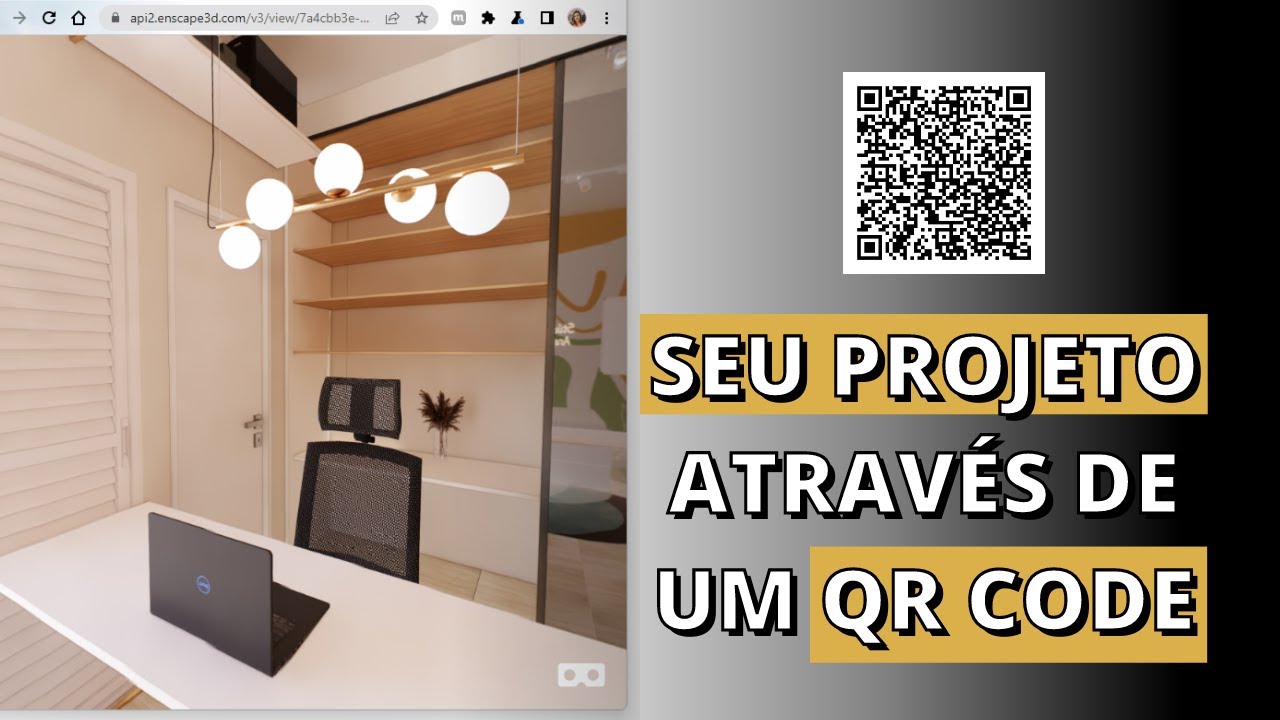 ENSCAPE l Como criar QR CODE DO PROJETO RENDERIZADO
