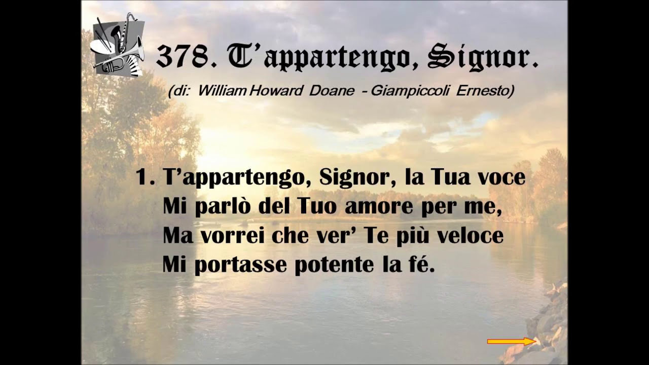 378. T’appartengo, Signor (di: William Howard  Doane  - Giampiccoli  Ernesto).