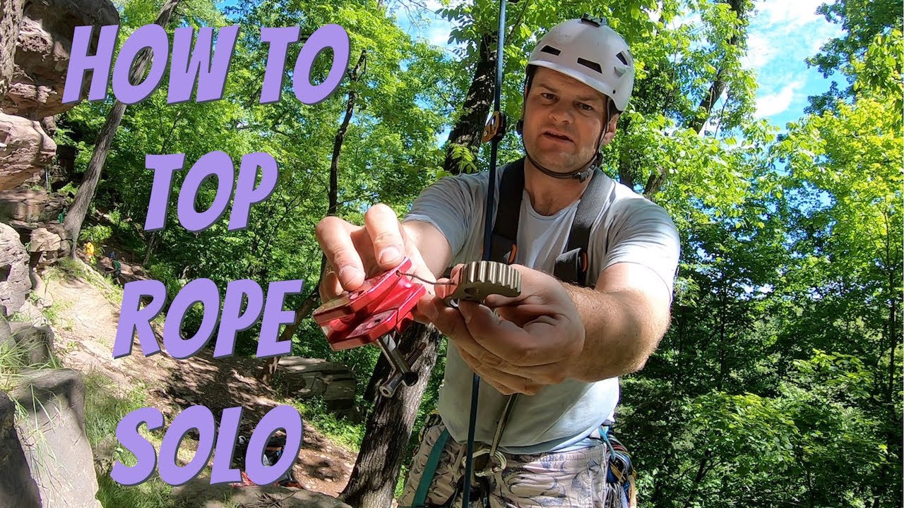 How to solo self belay using a Petzl Microtraxion and Microcender