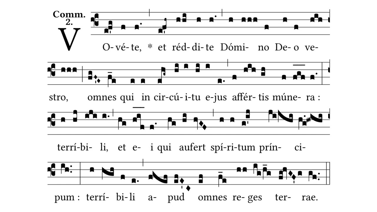 Vovete: Communion Antiphon 23rd Sunday Ordinary Time / 17th after Pentecost