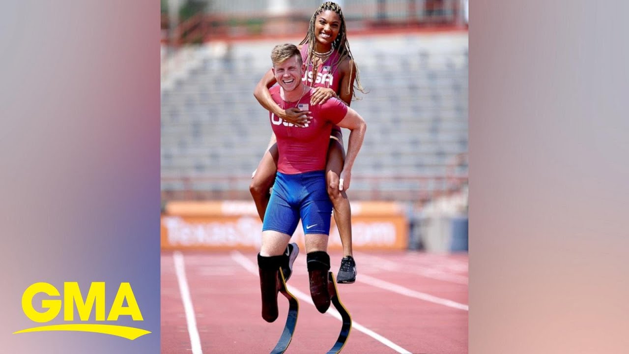 From high school to the Olympics, these U.S. track athletes have an epic love story l GMA