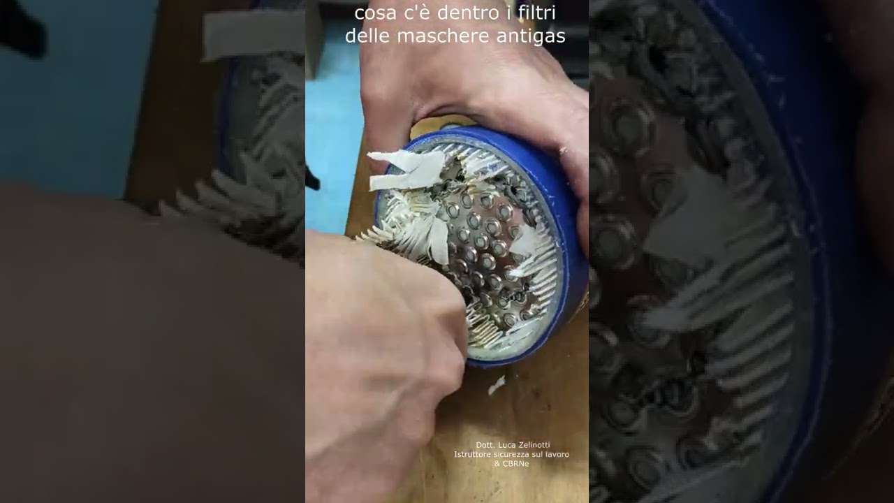 cosa c'è entro i filtri delle maschere antigas   rd40mm Nato (Spasciani)
