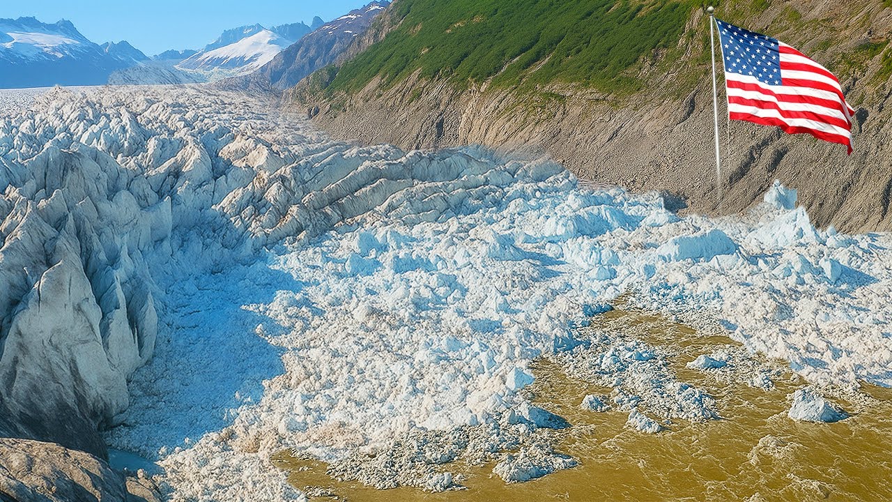 DISASTER in Alaska, USA! Glacier Outburst Triggers Biggest Flood, Brings Down Large Trees in Juneau