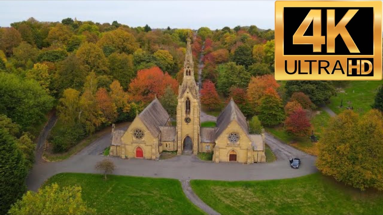 4K YORKSHIRE Relaxing Music Autumn Scenery Sheffield Shots United Kingdom 🇬🇧