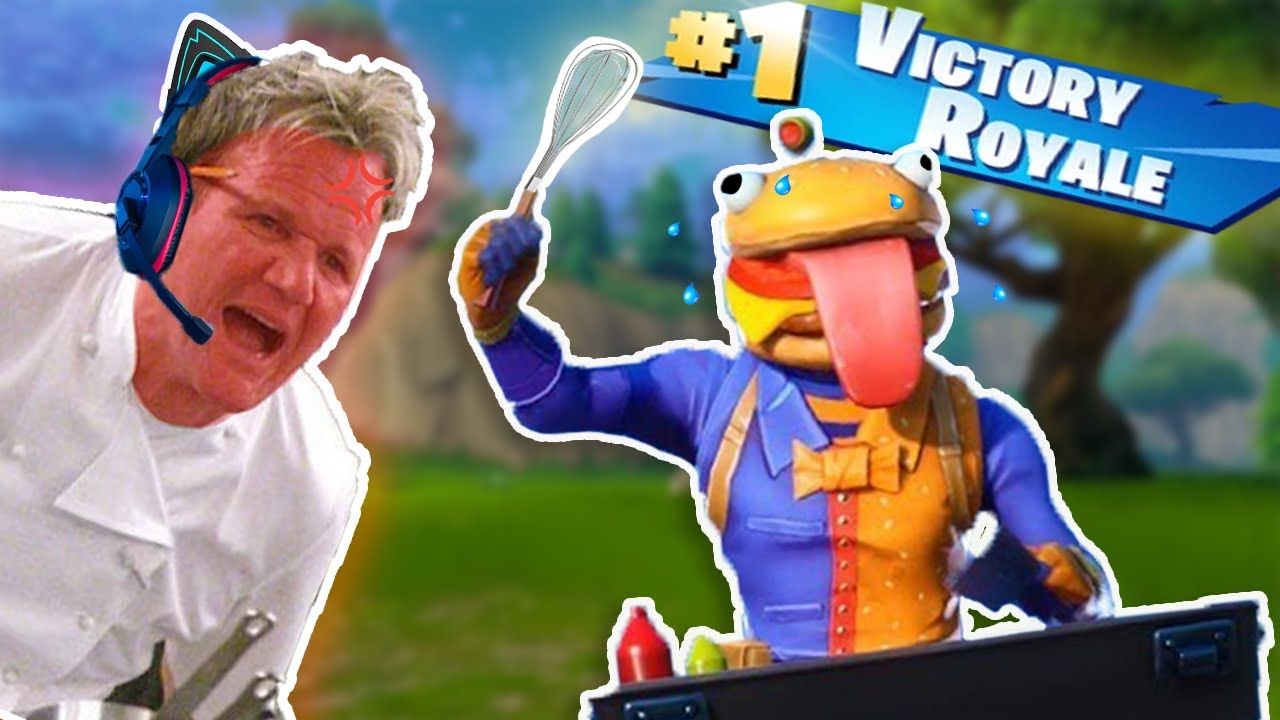 Can I Win A Game Of Fortnite WHILE Cooking A FULL COURSE MEAL?