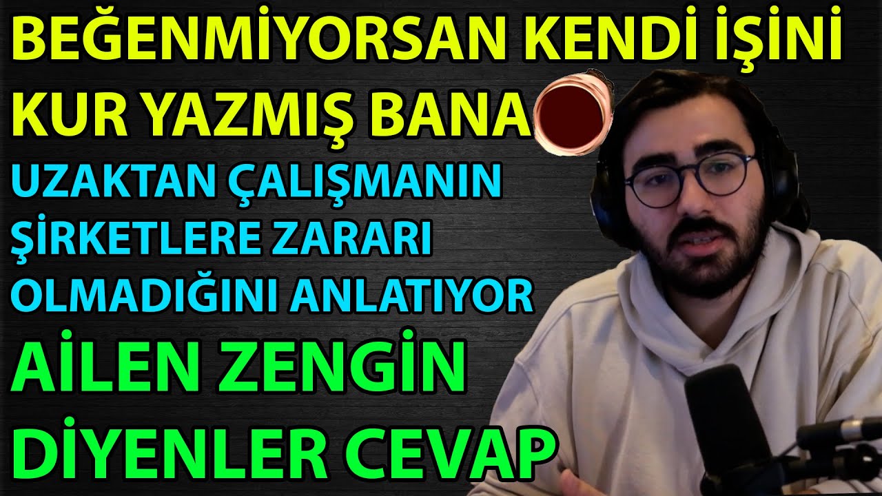 Videoyun-Twitter'da Yediği Getir Linçi ve Ailen Zengin Diyenlere Cevap