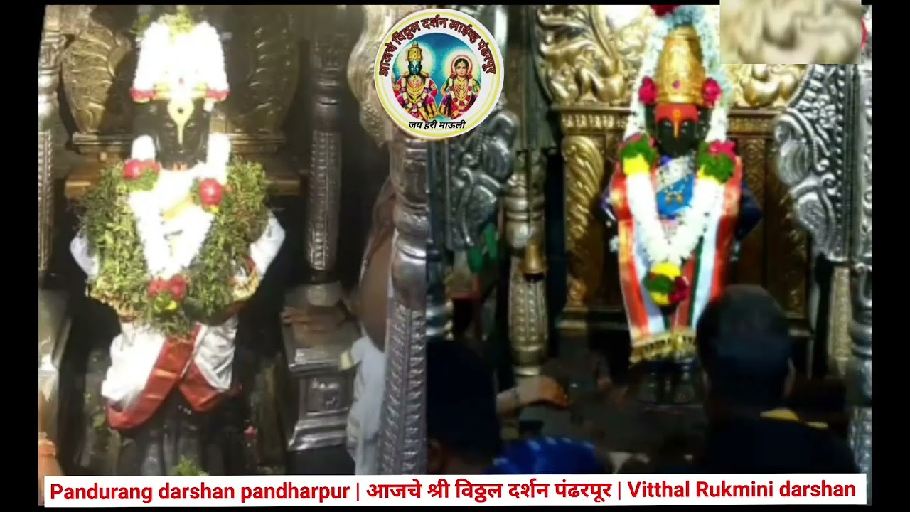 आजचे श्री विठ्ठल दर्शन पंढरपूर | Vitthal Rukmini darshan | Pandurang darshan pandharpur