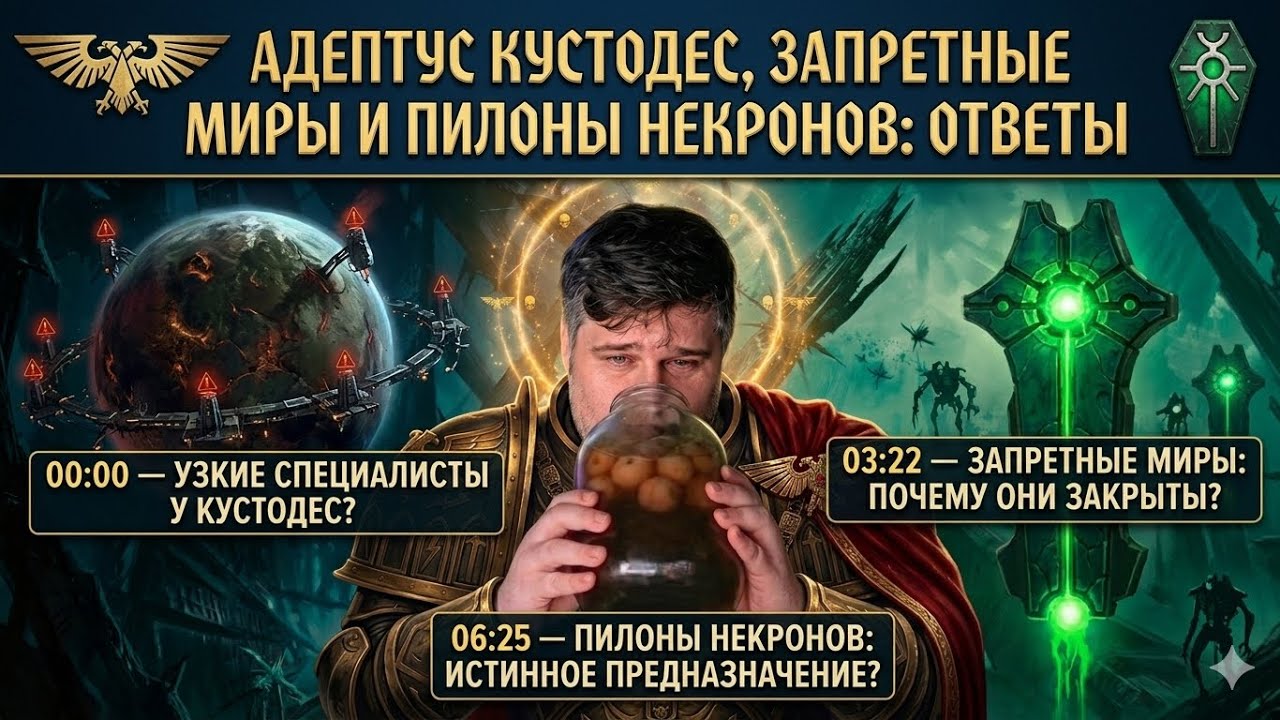 Адептус Кустодес, запретные миры и пилоны некронов: ответы на главные вопросы