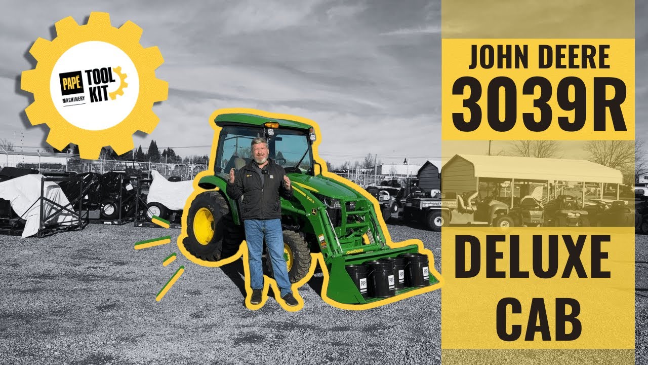 John Deere 3039R Compact Utility Tractor Deluxe Cab Walkaround & Review