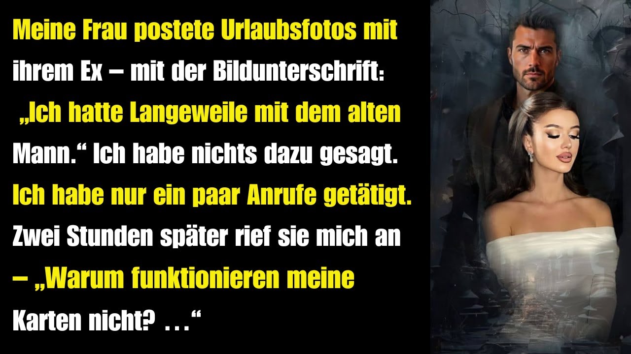Meine Frau postete Urlaubsfotos mit ihrem Ex – und nannte mich ‚den alten Mann‘. Meine Rache folgte.
