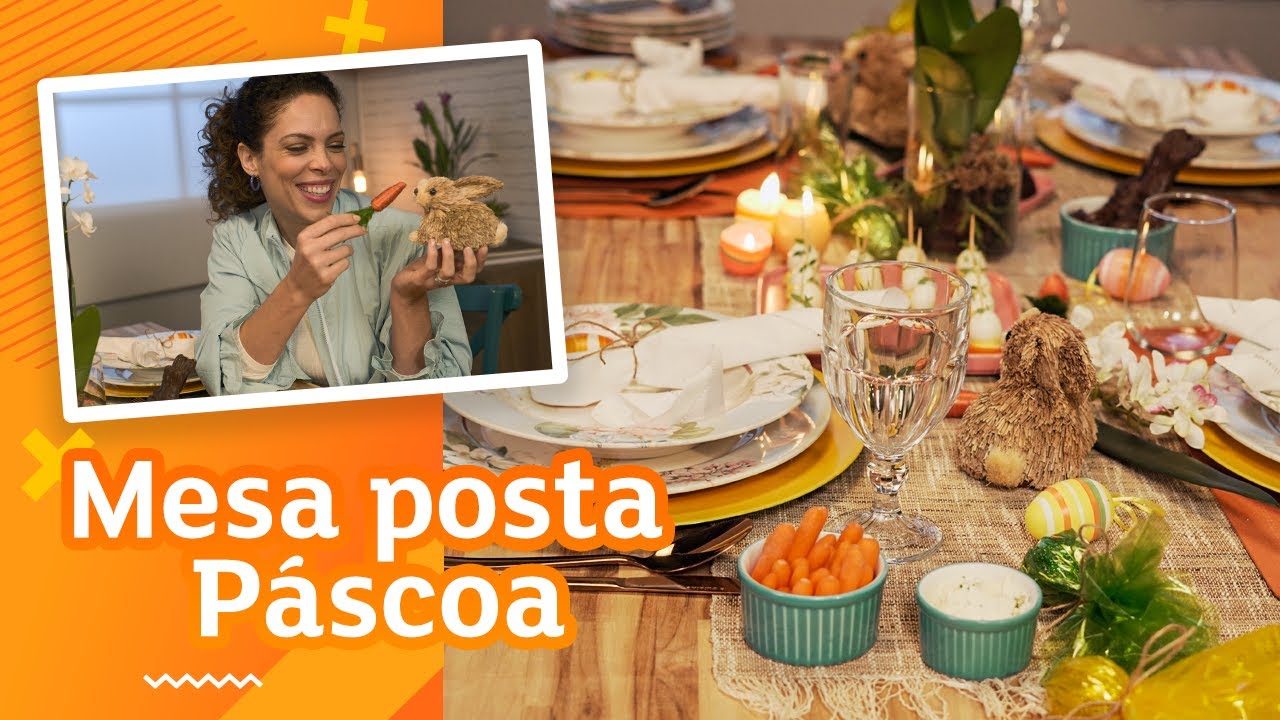 Mesa Posta: Decoração de Páscoa [ Simples e bonita ]