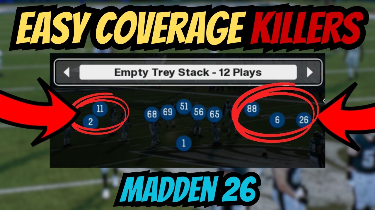 ROAST EVERY COVERAGE! Gun Empty Trey Stack Mini Scheme | Madden 26 Tips & Tricks