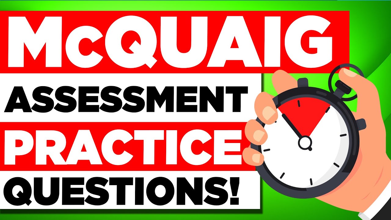 MCQUAIG ASSESSMENT TEST (How to Pass McQuaig Mental Agility Tests MMAT)