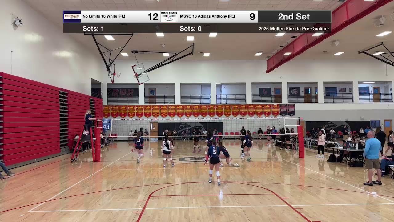No Limits 16 White (FL) vs MSVC 16 Adidas Anthony (FL) #volleyball