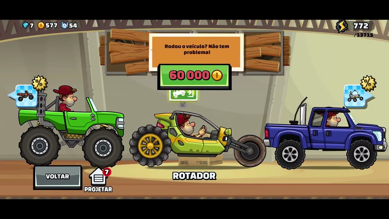Hill climb 2 Bill in usede #HCR2