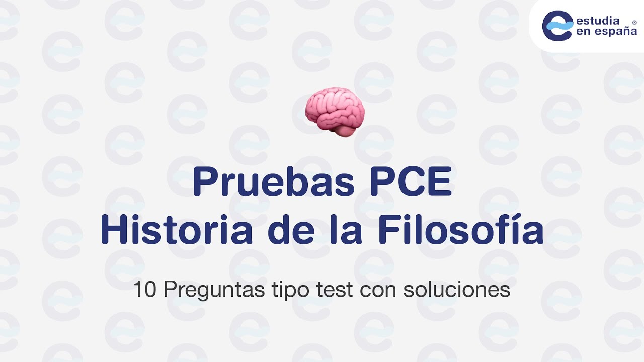 Examen PCE UNED Historia de la Filosof&iacute;a  &iquest;Listo para aprobar?✅ | Selectividad para extranjeros