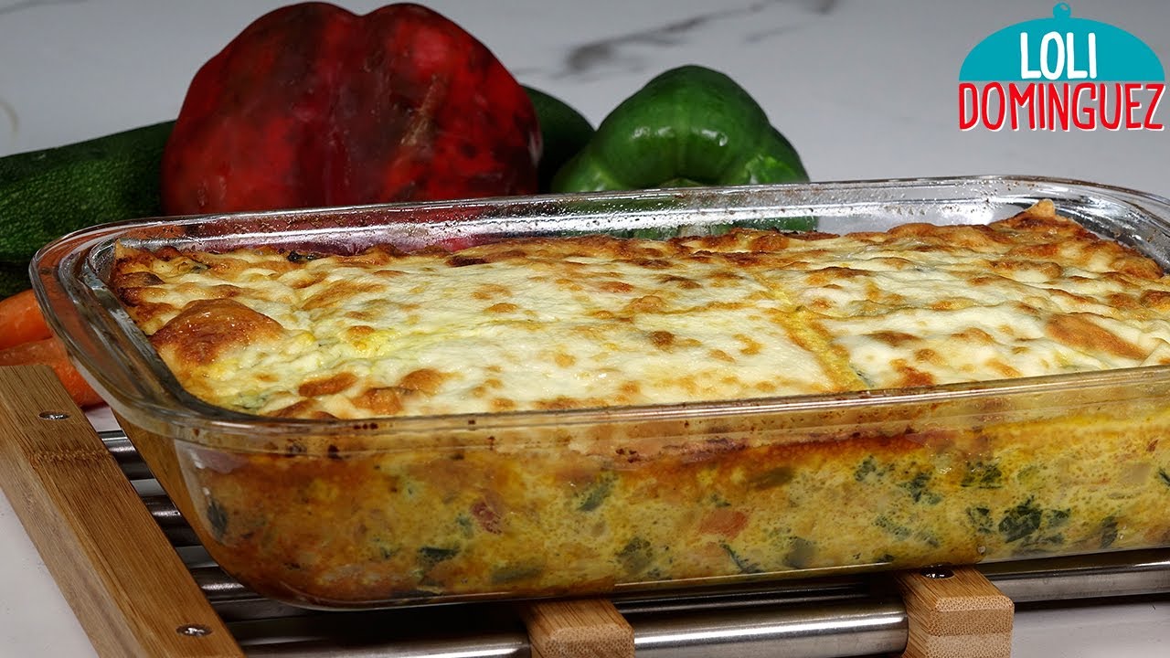 PASTEL DE VERDURAS CON ATÚN, UNA RECETA FÁCIL Y SALUDABLE. Receta de pastel de verduras y fácil